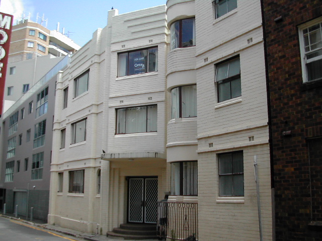 front of building