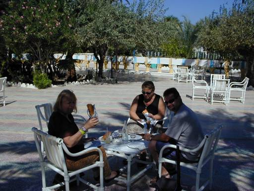 lunch at the Oasis hotel in Gabes ...